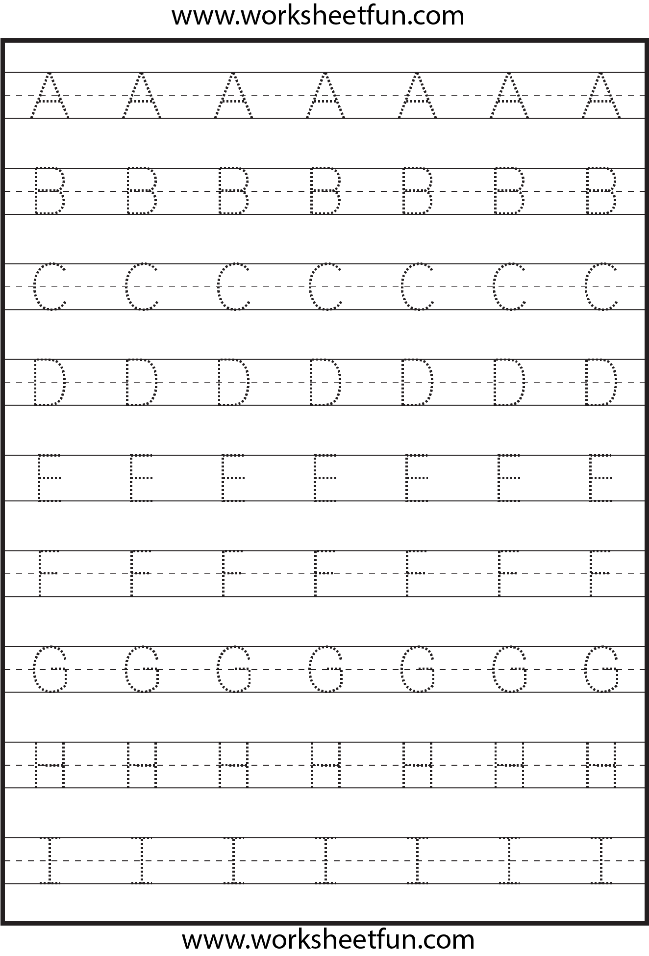 Abc Tracing Worksheets Printable