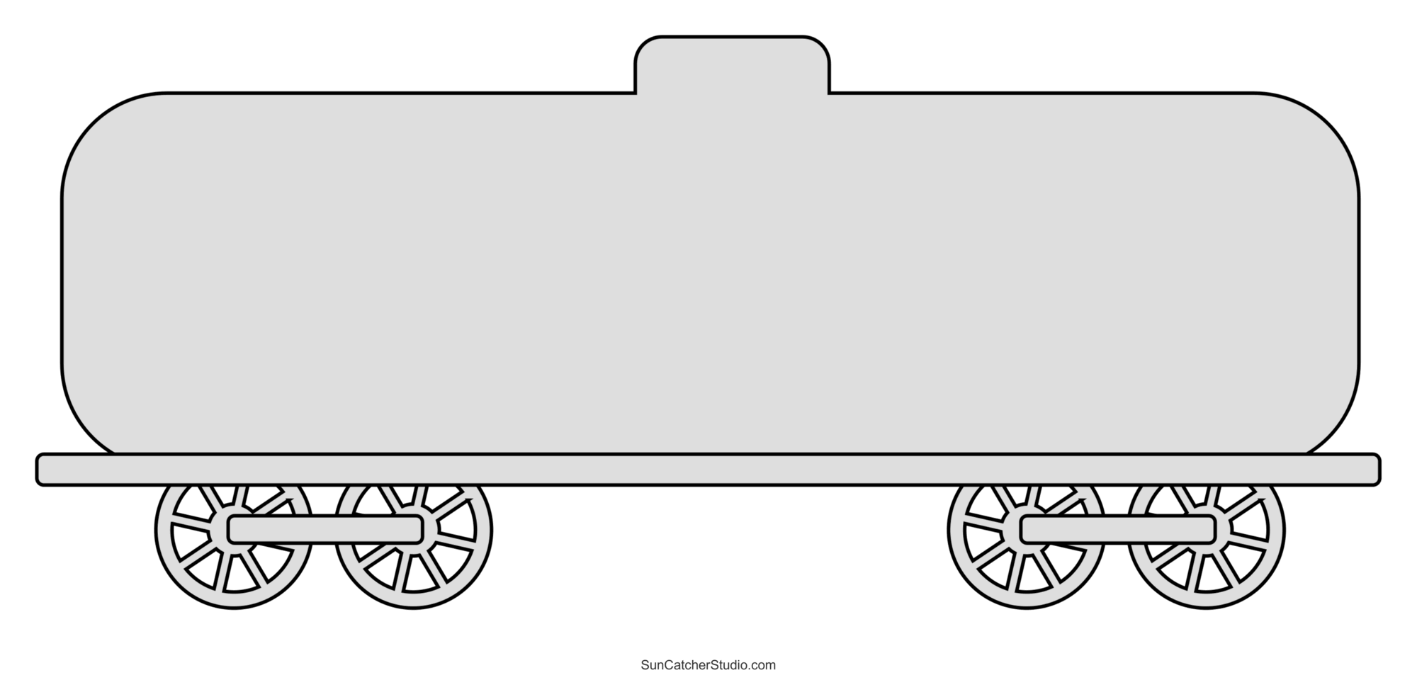 Free Printable Paper Train Cut Out Template