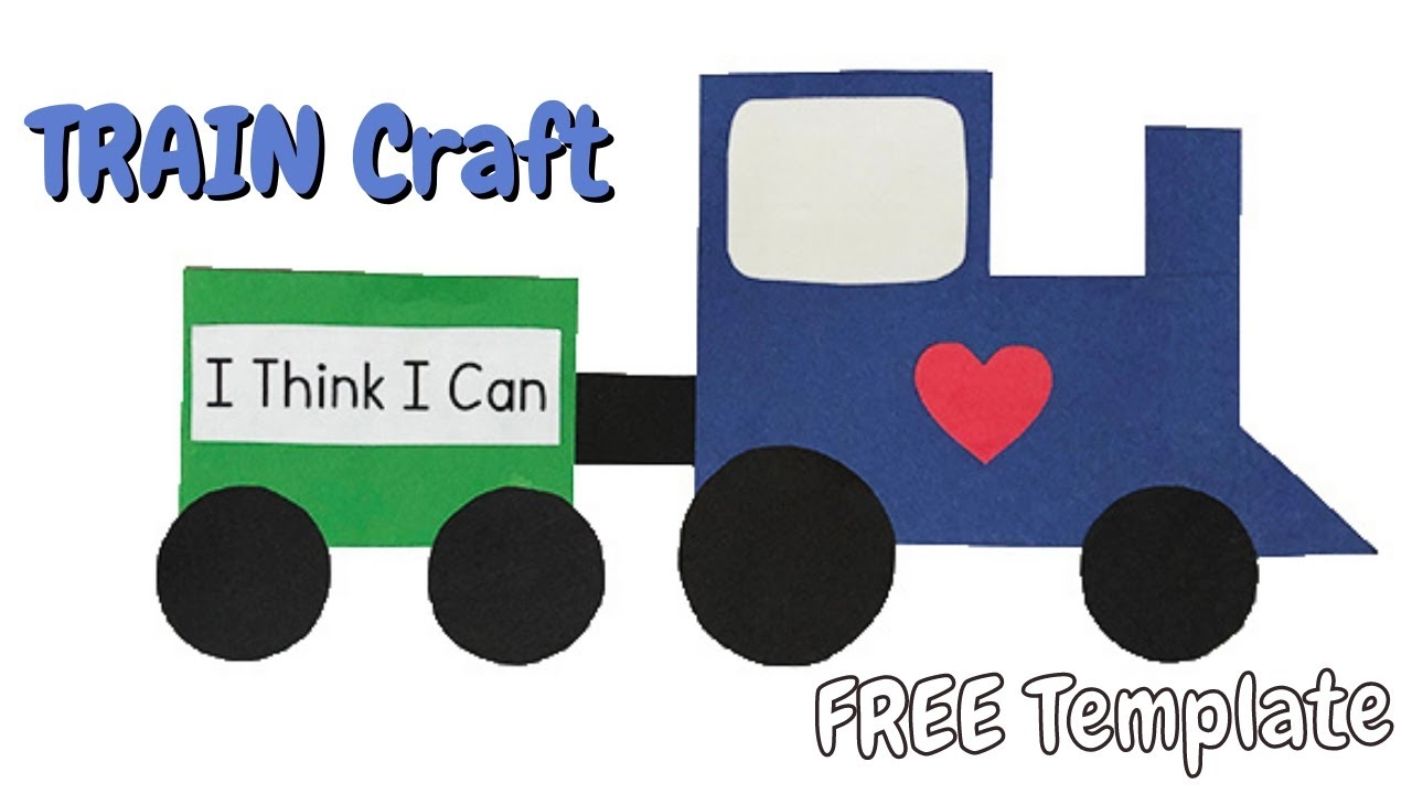 Train Craft Free Template Crafting Jeannie