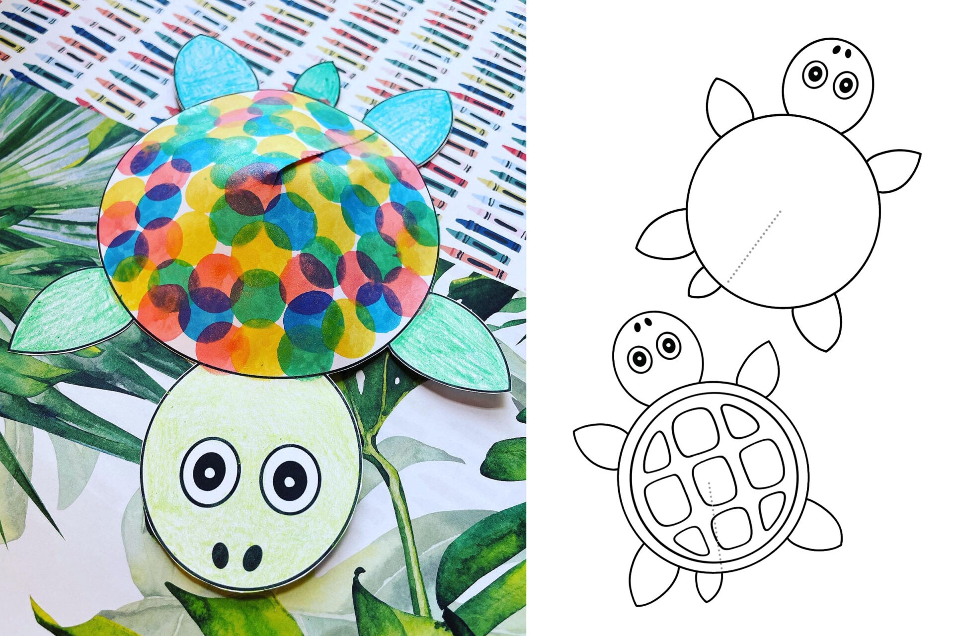 Printable Paper Turtle Craft