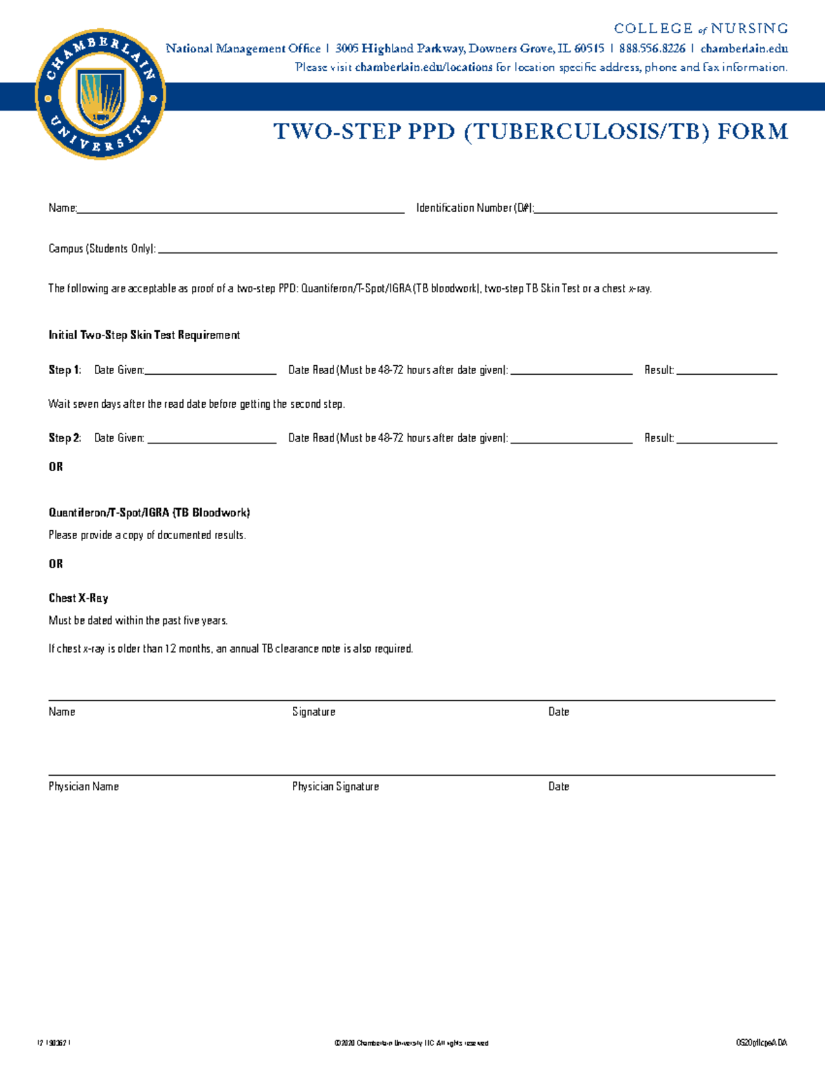 Free Printable 2 Step Ppd Form