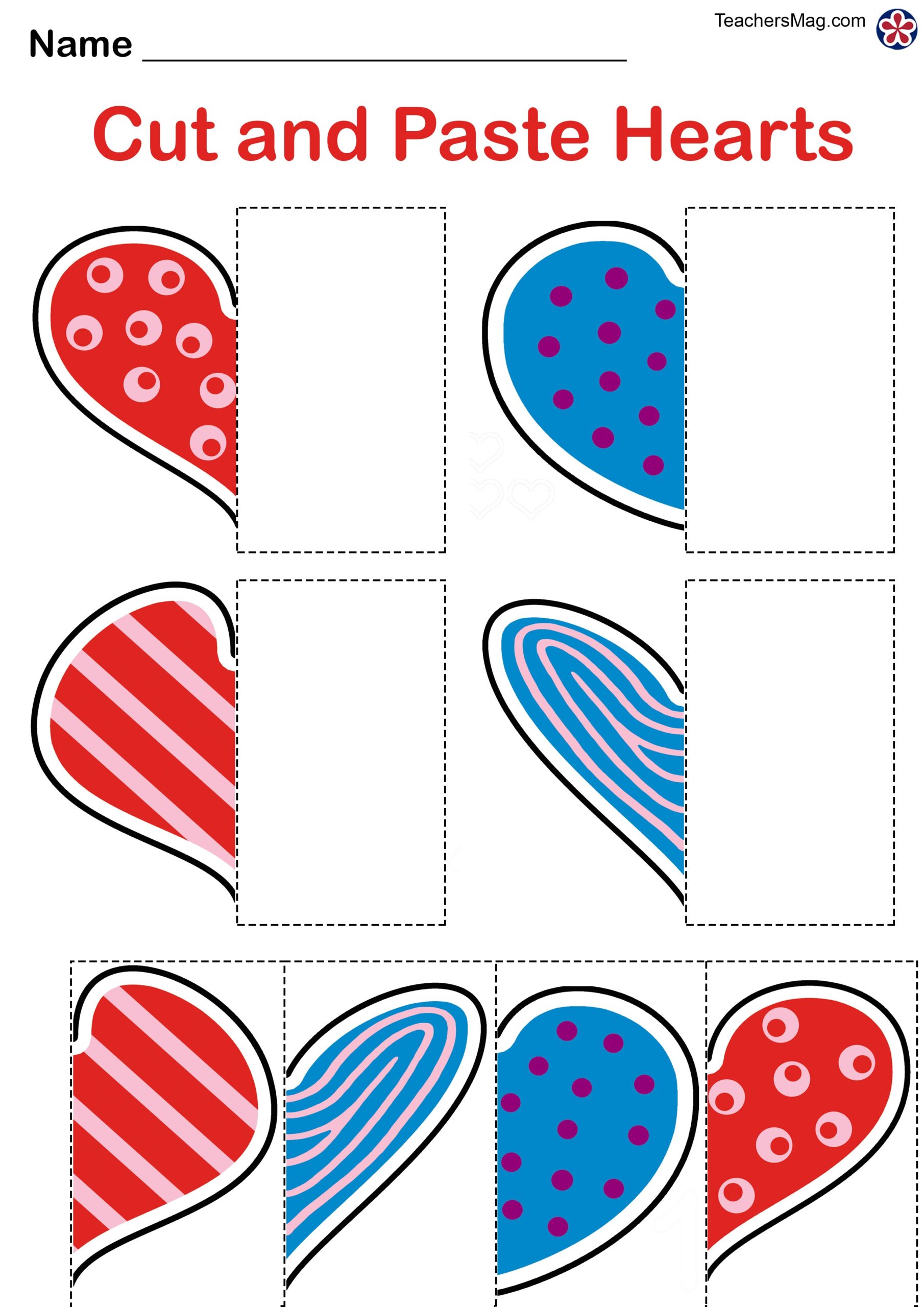 Valentine s Day Free Worksheets For Preschool TeachersMag