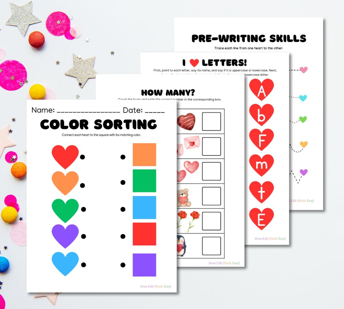 Free Printable Valentine Preschool Worksheets