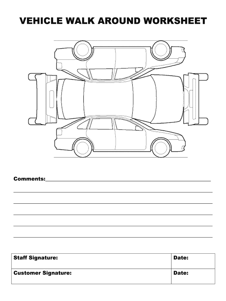 Vehicle Walk Around Inspection Fill Online Printable Fillable Blank PdfFiller
