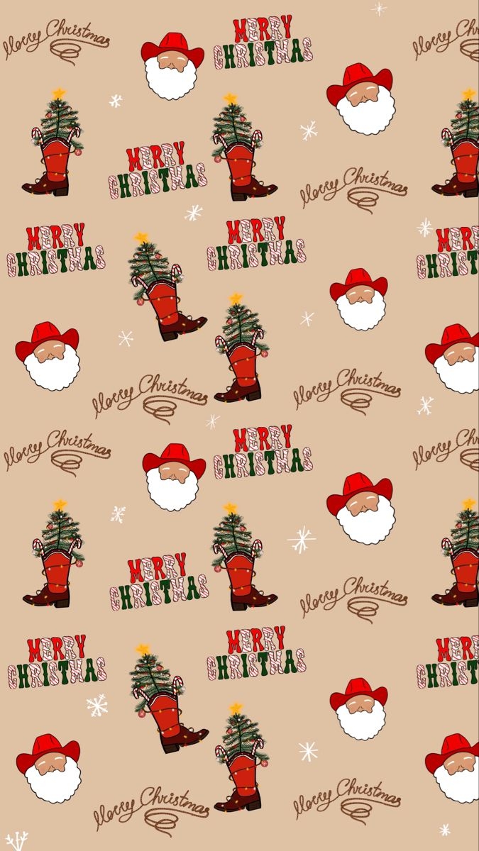 Western Christmas Wallpaper