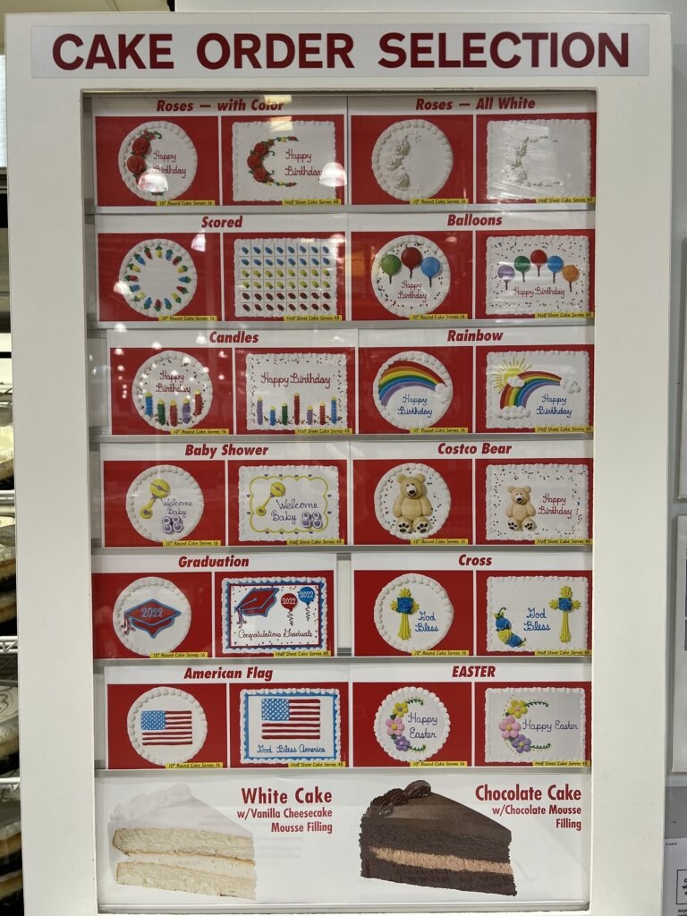 Costco Cake Order Form Printable