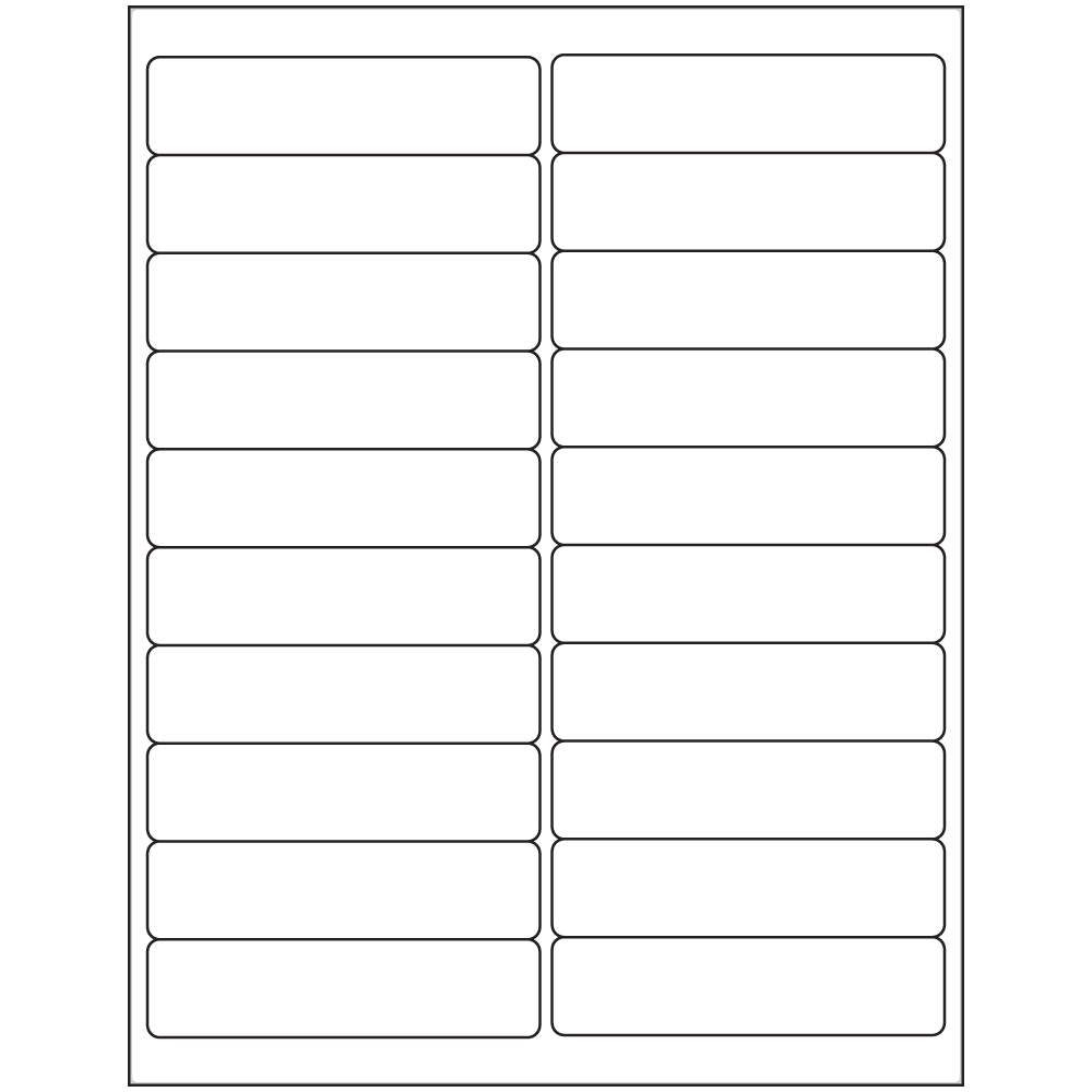 WHITE Paper Patient ID Chart Label Laser PDC DPSL1 4 M 