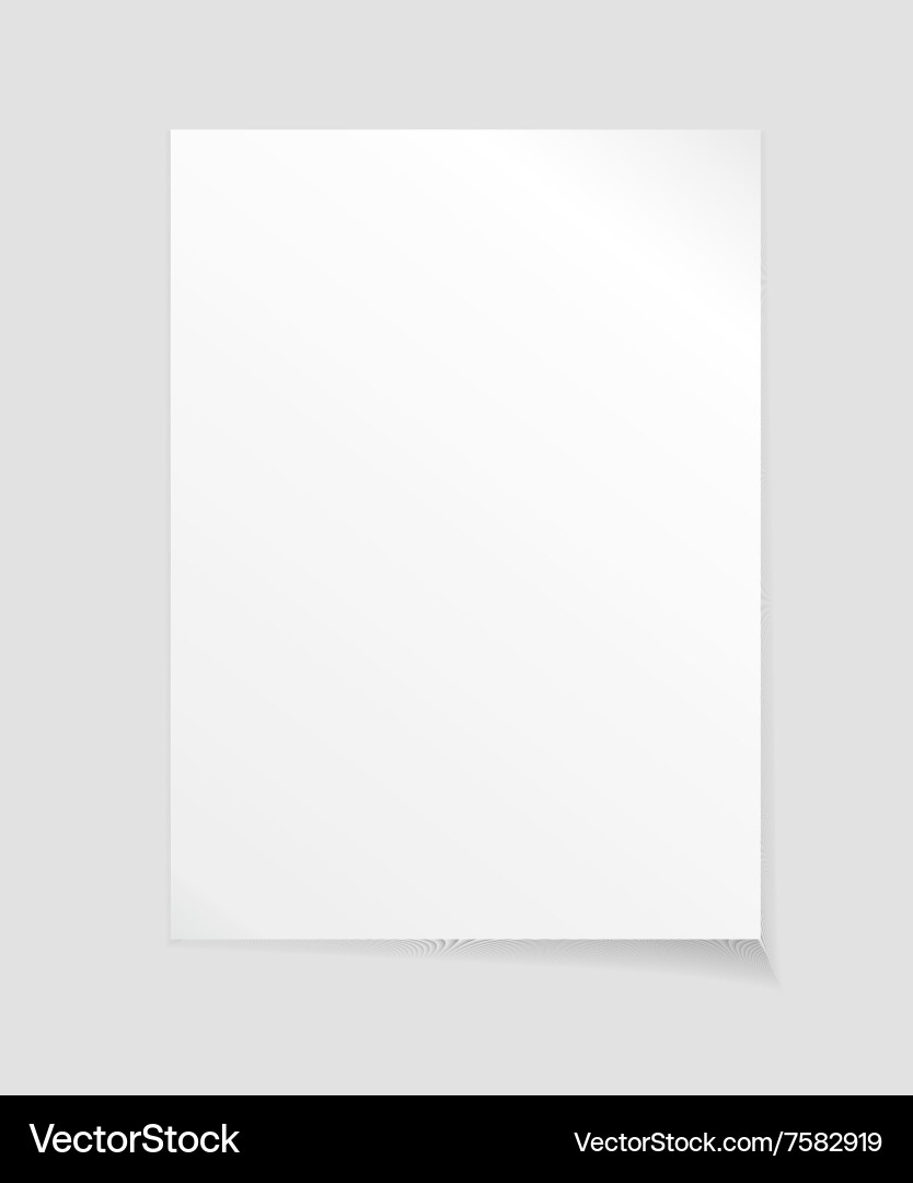 White Paper Template Royalty Free Vector Image