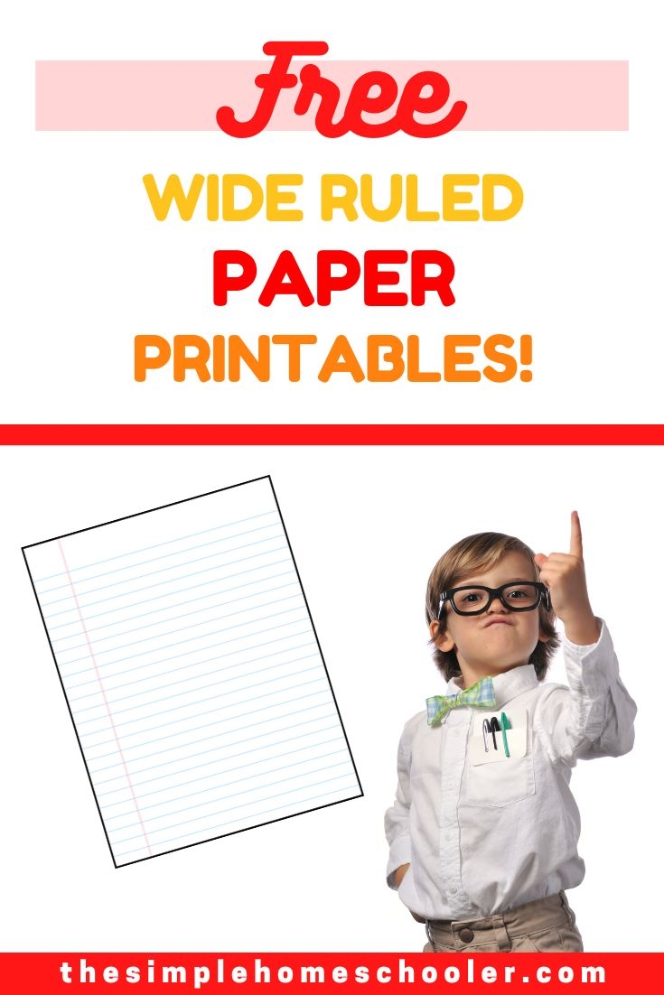 Wide Lined Paper Printable Free