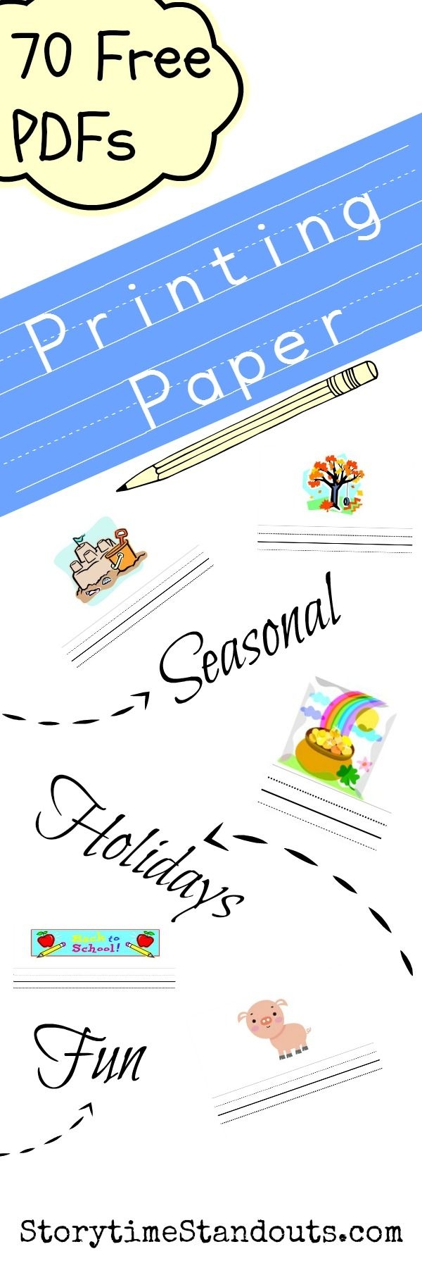 Lined Paper Kindergarten Printable